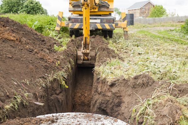Drainage Trench Installation in Nampa